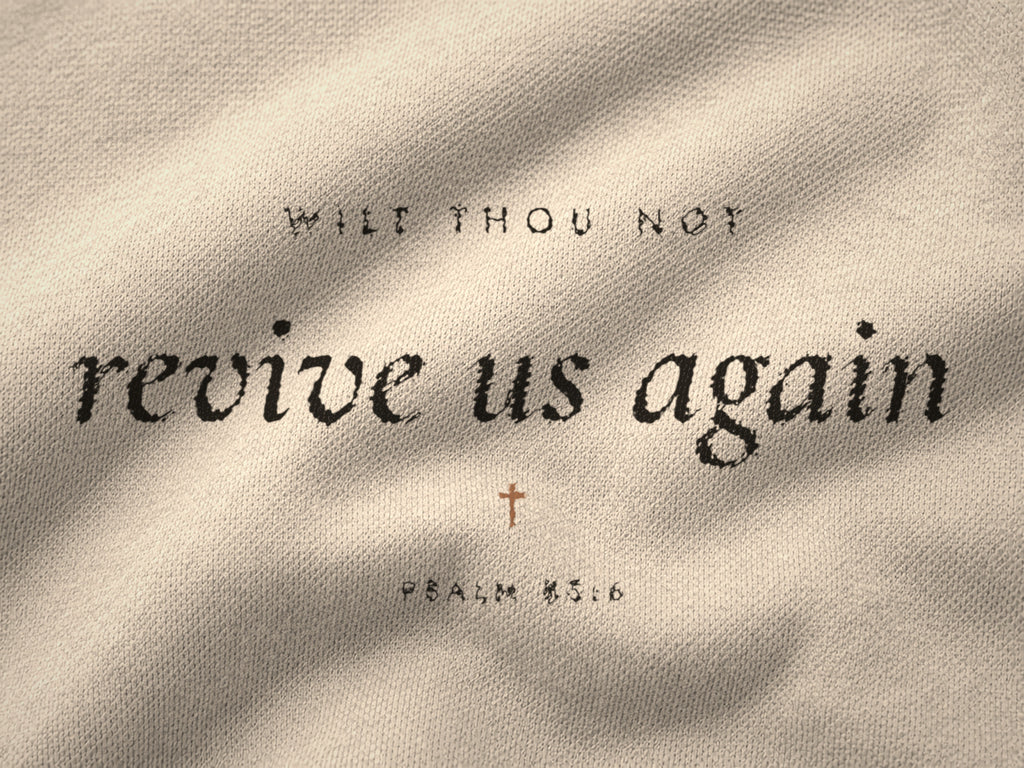Revive Us Again Hoodie, closeup