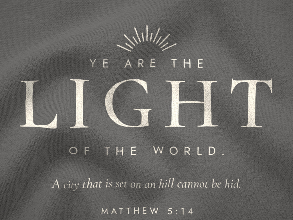 Light of the World Tee, closeup