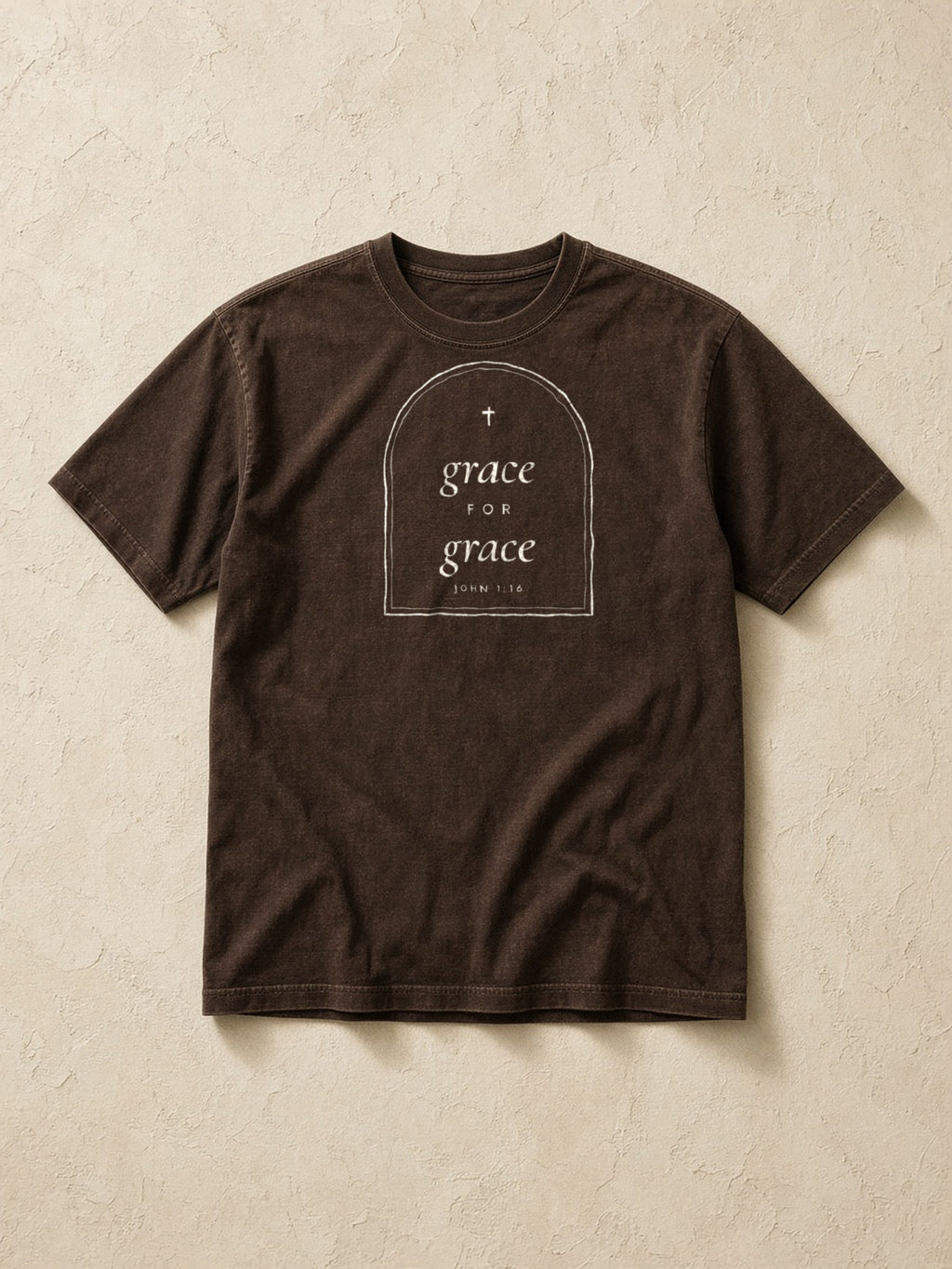 Grace for Grace Tee, flatlay