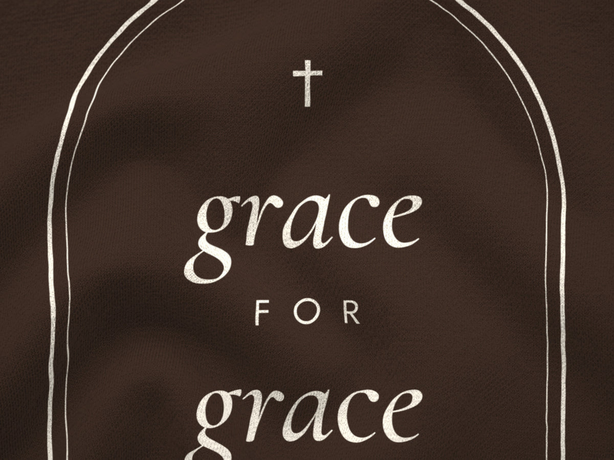 Grace for Grace Tee, closeup