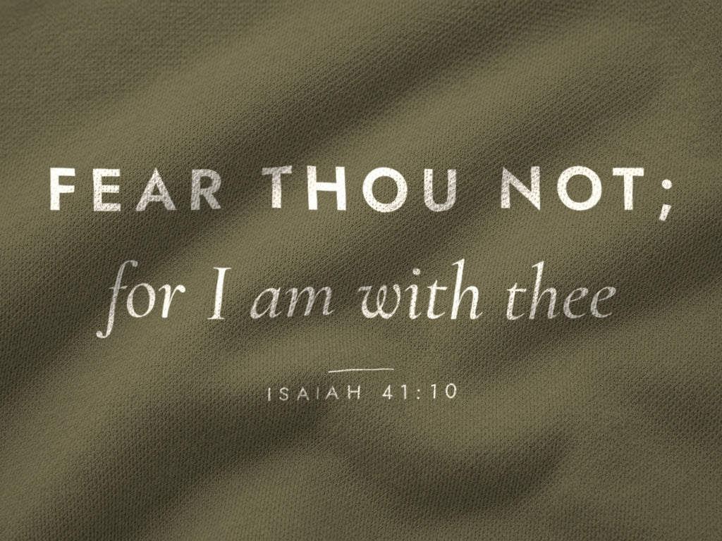 Fear Thou Not Hoodie, closeup